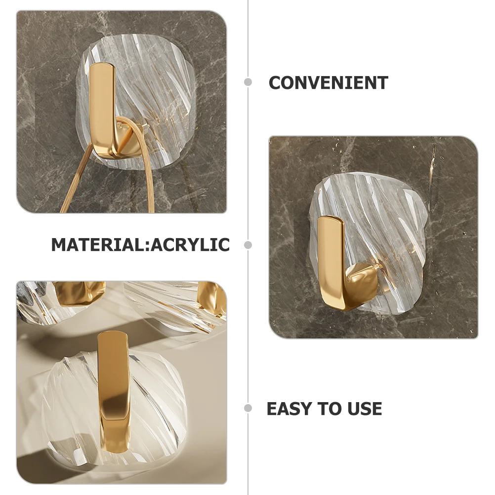 4 шт. крючок бесшовные крючки для одежды без перфорации ванной комнаты подвесные