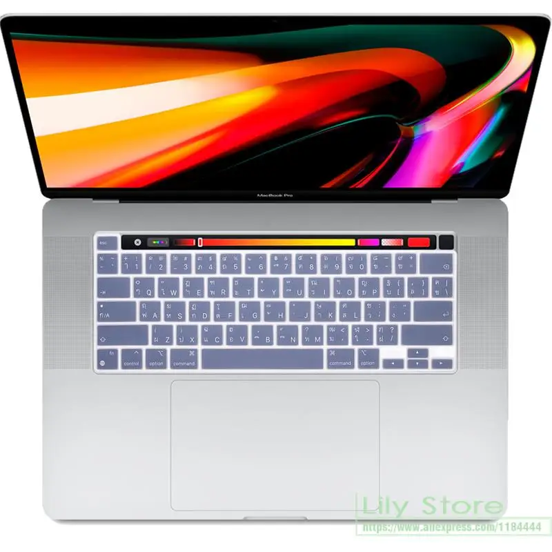 Силиконовый чехол для клавиатуры Macbook Pro 16 2020 модель A2141 M1 A2338 A2251 A2289 защита США |