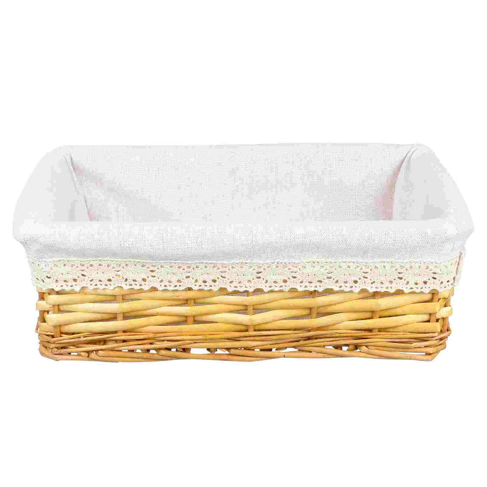 

Basket Storage Baskets Woven Wicker Tabletop Organizingsmall Dog Empty Home Holder Household Sundries Container Gifts