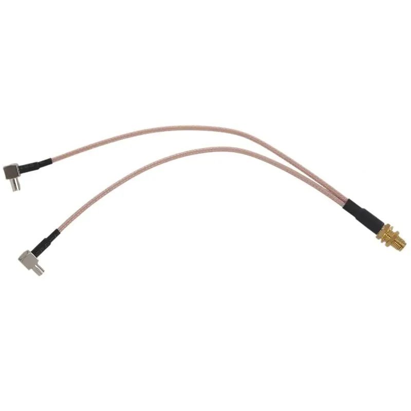 Фото Кабель-разветвитель/комбинатор SMA Female на Y-образный 2x TS9 Angle Male, 8 дюймов, 3 шт., золотой и серебряный, B12B №3