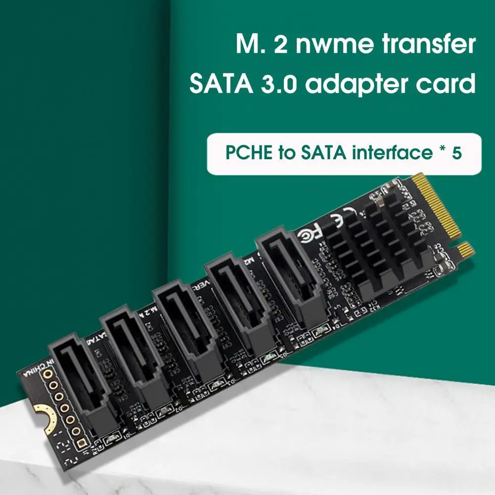 

Easy Installation Wide Compatibility M2 PCIE to SATA 6G SSD SATA Adapter
