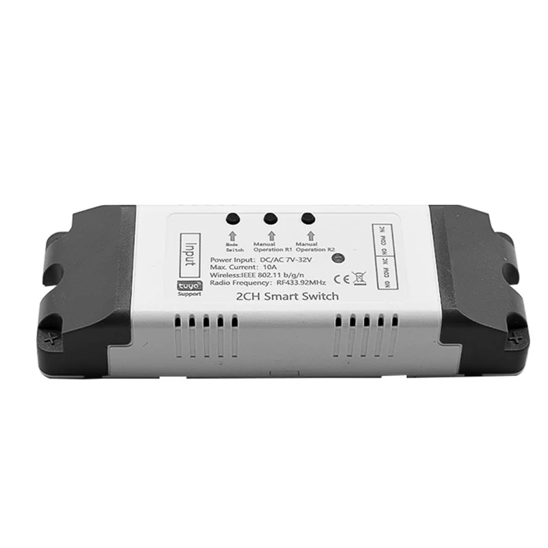 Tuya Smart WiFi переключатель релейный модуль 2-канальный AC/DC 7-32 В RF/APP беспроводной