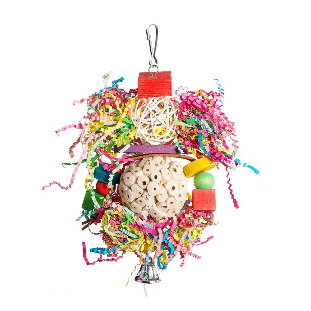 

Игрушечные блоки из натурального дерева, игрушечный попугай с естественным запахом, деревянные блоки из натурального лая, детали для попугаев, снимает напряжение с маленького размера