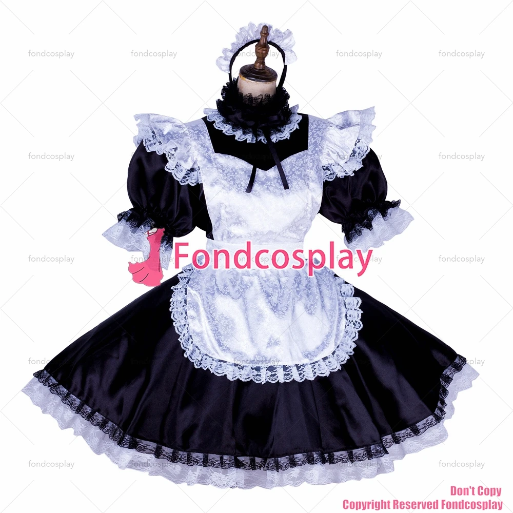 Сексуальная одежда для взрослых с крестом fondcosplay блестящее короткое черное