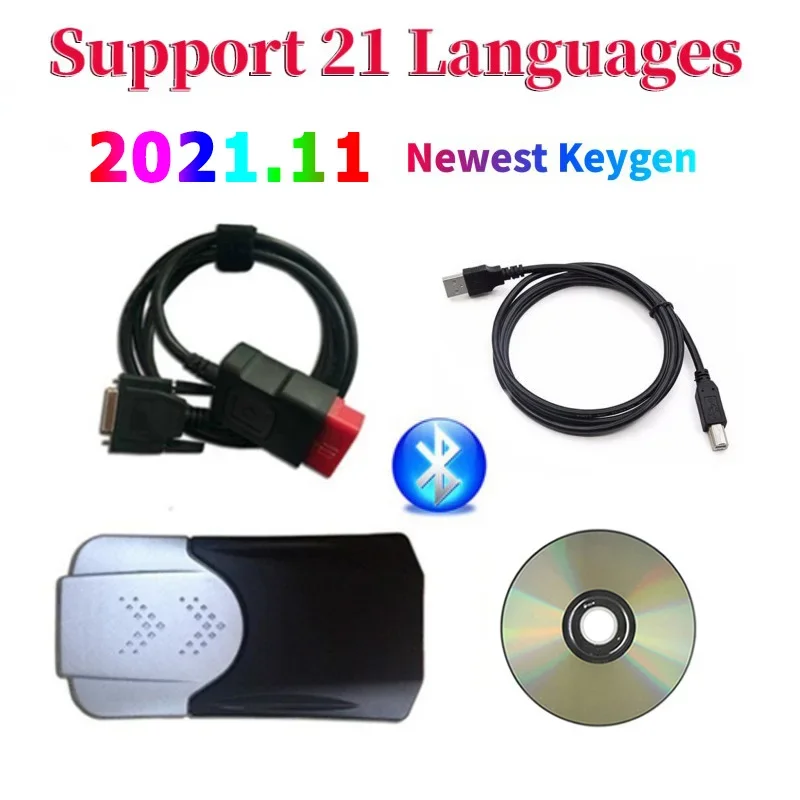 Фото Новейший сканер 2024, 2021.11 Keygen Vd DS150e Cdp с Bluetooth для TNESF DELPHIS ORPDC Obd2, диагностические инструменты для автомобилей и грузовиков №4