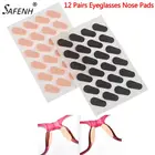 12 пар мягких поролоновых носоупоров для очков, противоскользящие носоупоры для очков, самоклеящиеся носоупоры унисекс для очков, тонкие носоупоры