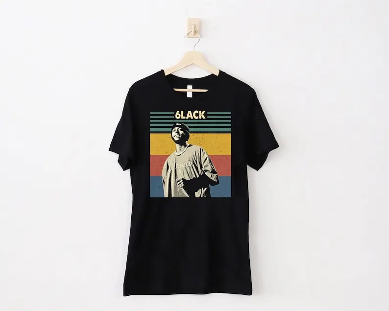 Винтажная Футболка 6LACK рубашка рубашки для фильмов Подарочная друзей и семьи