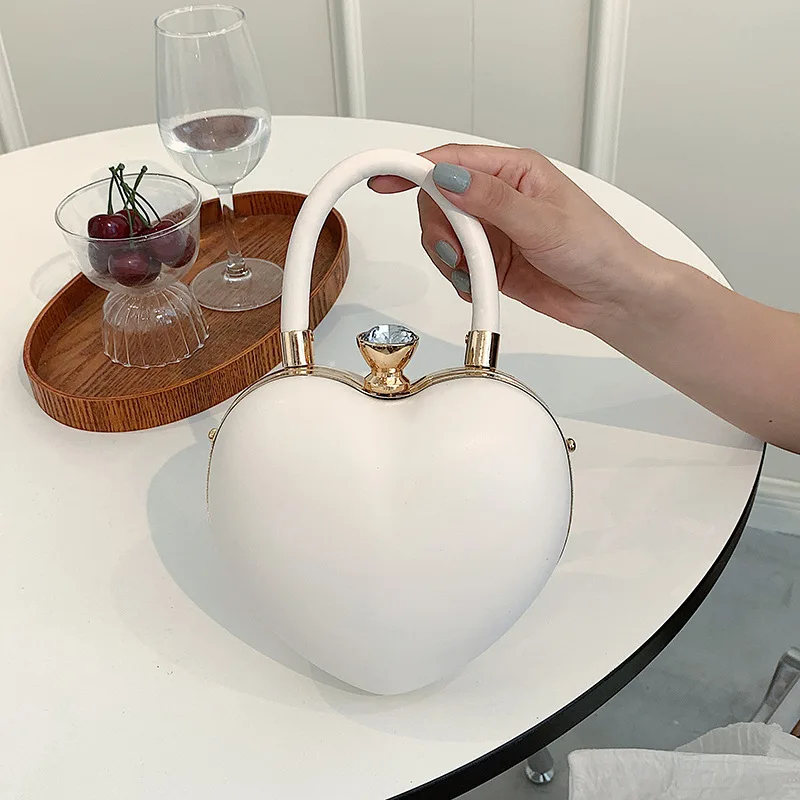 

Свадебные вечерние сумки для женщин, Роскошные Дизайнерские Сумочки для вечеринки, женская маленькая сумка через плечо с ручкой в форме сер...