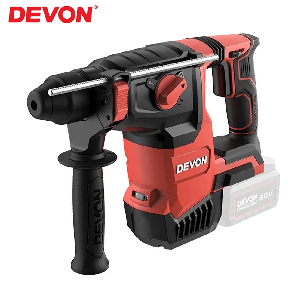 DEVON 5402 Беспроводной перфоратор Сверхмощный бесщеточный удар 2,6 Дж ...