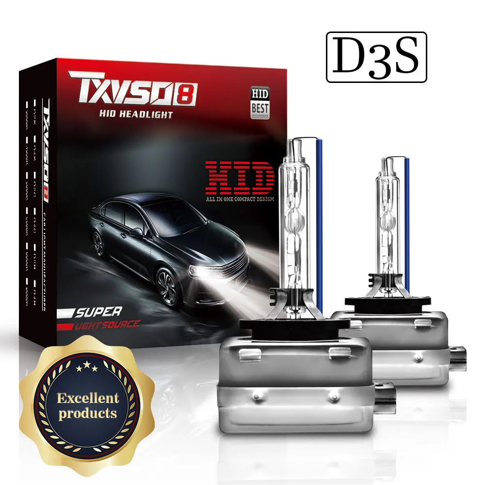 

TXVSO8 2022 Xenon D3S Headlights 35W/55W 4300K 5000K 6000K 8000K 10000K 12000K Lights Auto HID Bulbs 9000LM Bombilla Xenon