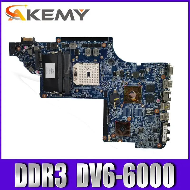 

Akemy Free shipping for hp Pavilion DV6 DV6Z DV6-6000 motherboard 650853-001 laptop motherboard DDR3 100% tested