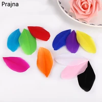 prajna swan feathers 5 8cm 100pcs colorful dyed diy natural goose feathers for home decor earrings jewelry clothing accessories