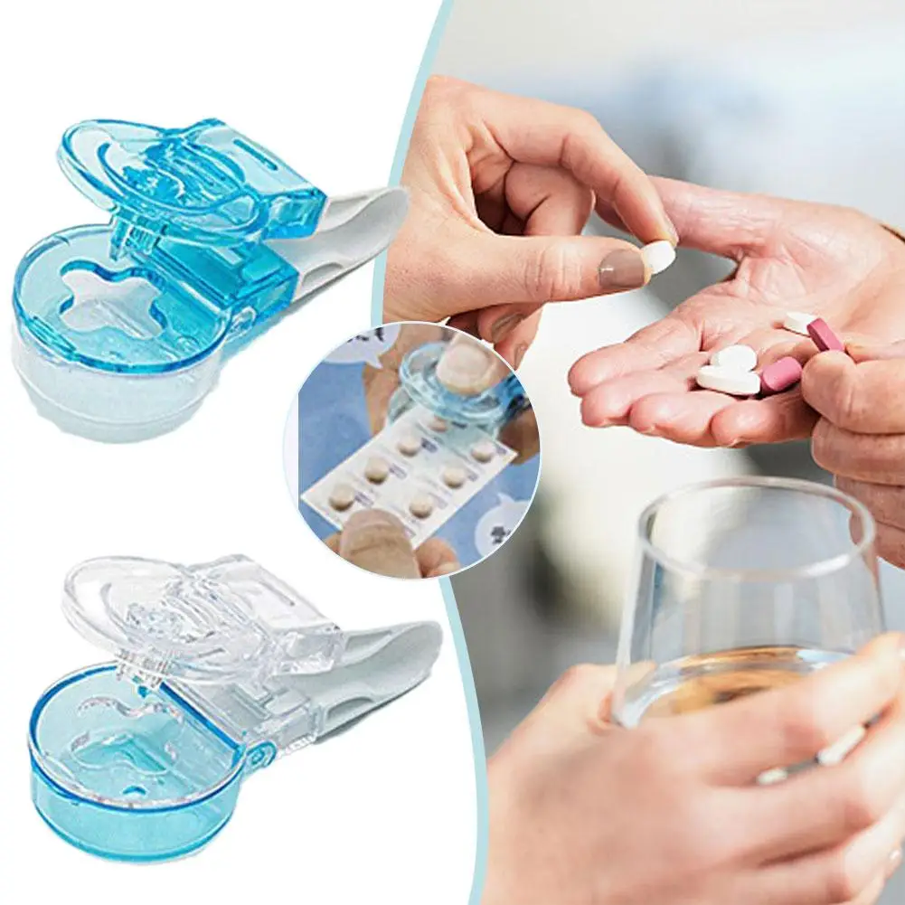 

Portable Pill Taker Remover Tablets Dispense Medication Household Assistance Tool No Contact Easy To Take Pill Out For Elderly