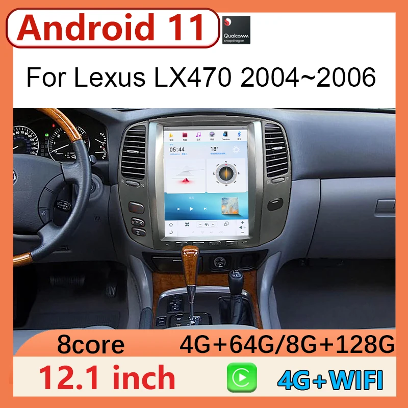 

Android Auto Car Radio Multimidia Video Player Wireless Carplay For Lexus LX470 2004-2006 / For Toyota Land Cruiser LC100 J100