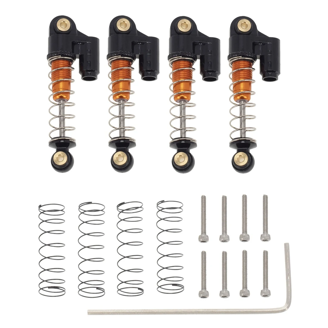 4 шт. обновленный амортизатор из алюминиевого сплава для 1/24 радиоуправляемого