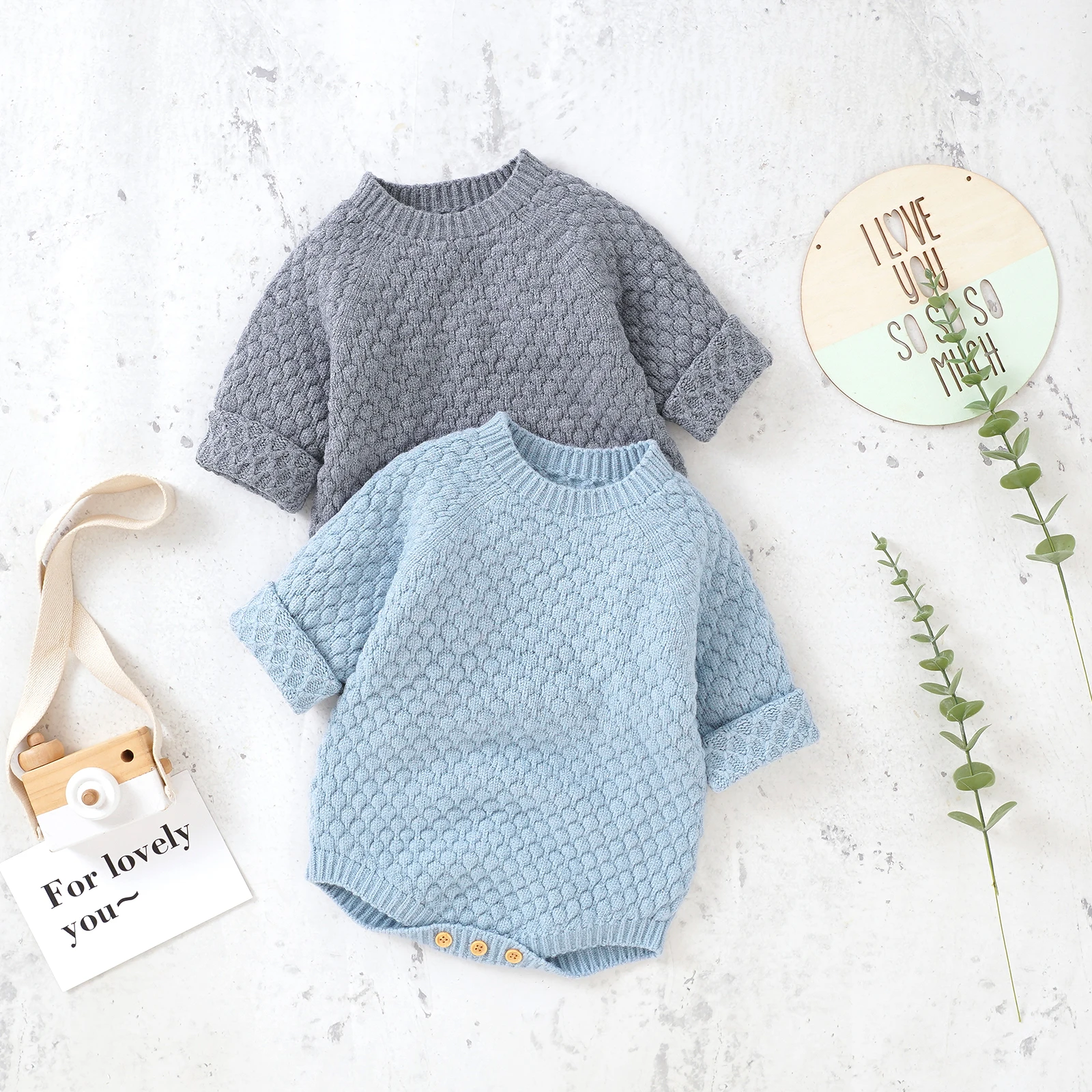 Женский теплый комбинезон Ma &amp Baby однотонный трикотажный с длинным рукавом для