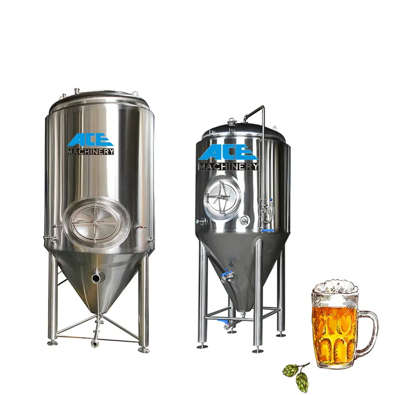 

800L 900L 1000L 10Bbl 1200L Carry Craft Fermenting System Stainless Steel 304 Conical Beer Unitank Turnkey Project