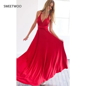 Sexy Women Multiway Wrap Convertible Boho Maxi Club Dress Bandage Long Dress Party Bridesmaids Infinity Robe Longue Femme Tide