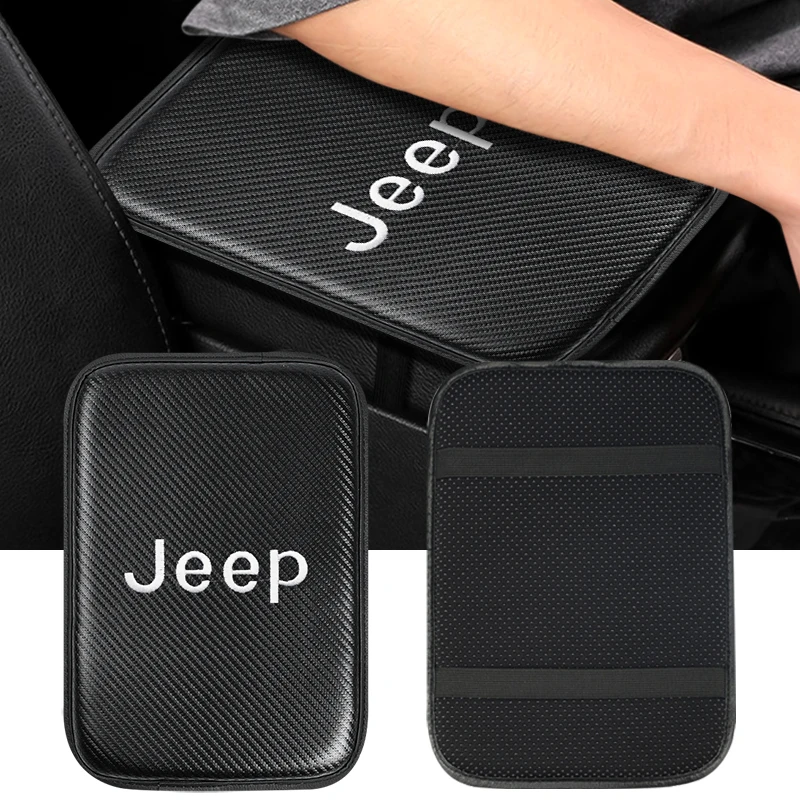 

Car Accessories Car Armrest Pad Cover Auto Center Console Arm Box Mat Cushion For JEEP Wrangler CJ YJ TJ JK Cherokee Patriot