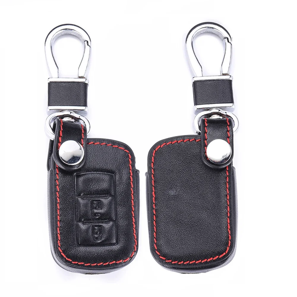 Кожаный чехол-кольцо для автомобильных ключей Mitsubishi Outlander Sport RVR Lancer 2016 2017