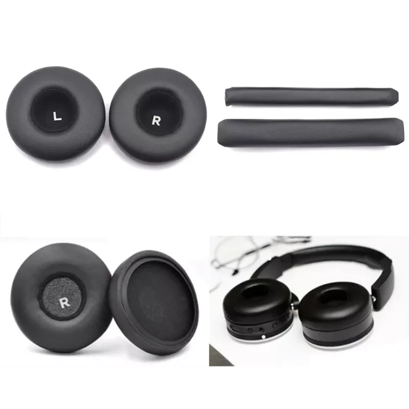 

2022NEW Pair Replacement Leather Earpad Headband cushions Comfortable Ear Pad for AKG Y50 Y55 Y50BT Headsets