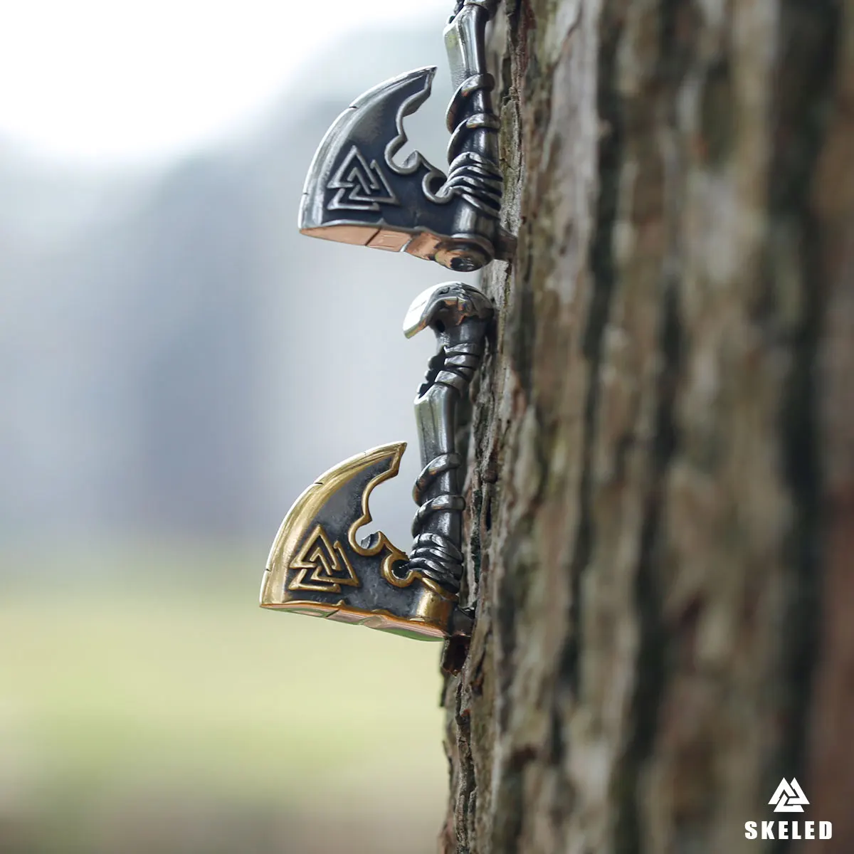 

Men's necklace Viking Amulet Tomahawk Pendant Necklace Nordic Rune Stainless Steel Retro Trend Jewelry Gift