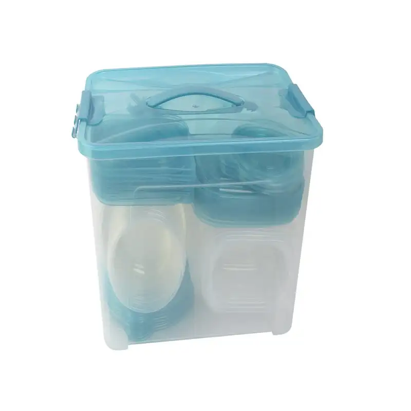 

Набор прозрачных пластиковых контейнеров для хранения пищевых продуктов премиум-класса, 46 штук, разные размеры и прозрачные крышки, прочные и многоразовые.