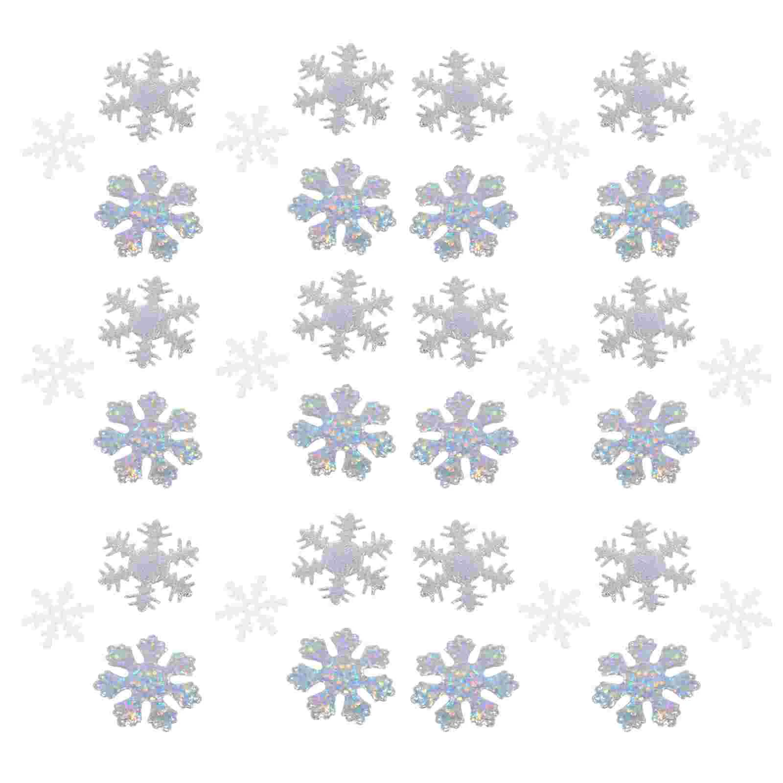 

300 Pcs Symphony Christmas Snowflake Confetti Nail Decoration Holiday Table Scatter Non-woven Fabric Decors