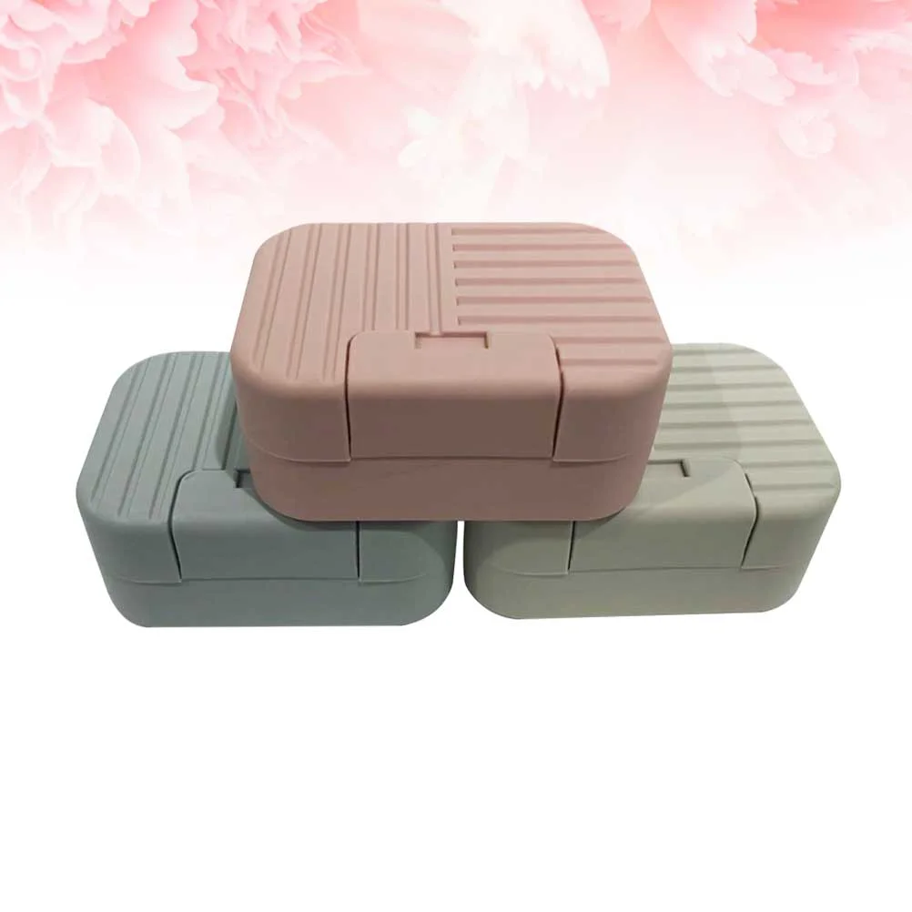 

Soap Dish Container Box Case Tray Plasticpractical Waterproof Decorative Lidsdrain Rack Storage Bar Saver Portable