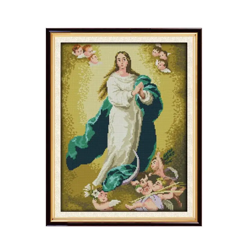 Дева Мария Ангел малыш домашний декор картины рассчитаны на холст DMC 14CT 11CT