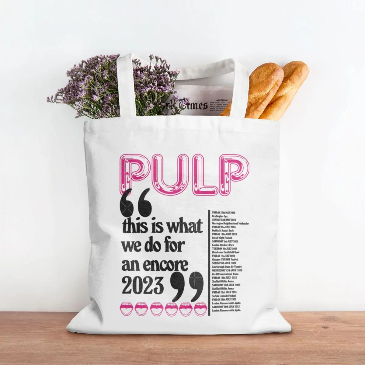 Pulp Tour 2023 Jarvis Cocker Britpop Sheffield портативные сумки для покупок обеда подарки женщин