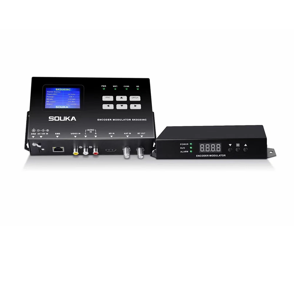 Одноканальный HDMI/AV к RF (DVB-T/ISDBT) H.264 кодировщик и модулятор для эфирного DTV-кабеля DTV