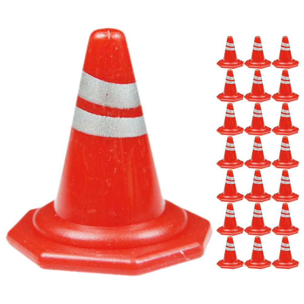 

50 Pcs Roadblock Signs Toy Miniature Traffic Barrier Barricade Educational Model Simulation Roadblocks Kids