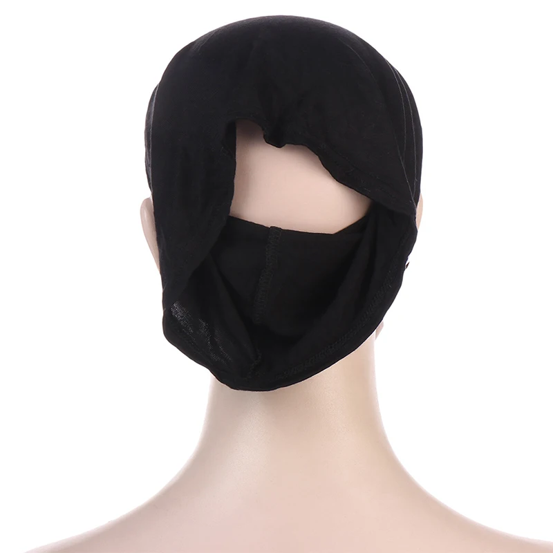 Elastic Breathable Muslim Underscarf Tube Cap Islamic Eid Prayer Hijab Bottom Hat Headwear Arab Women Head Wrap Headscarf Turban