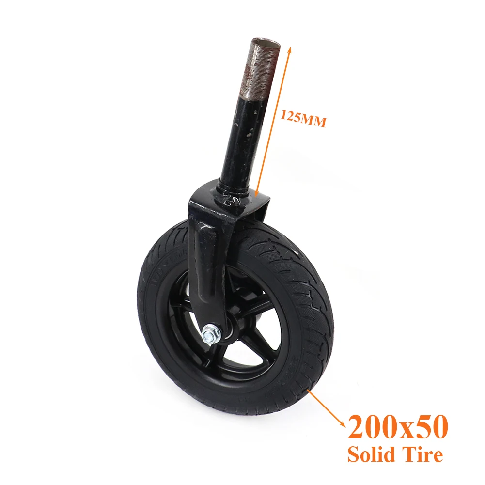 

8-дюймовый скутер, внешний диаметр с 200x50, цельная шина для электрического скутера, мини-дельфин, передняя трубка, амортизирующие детали