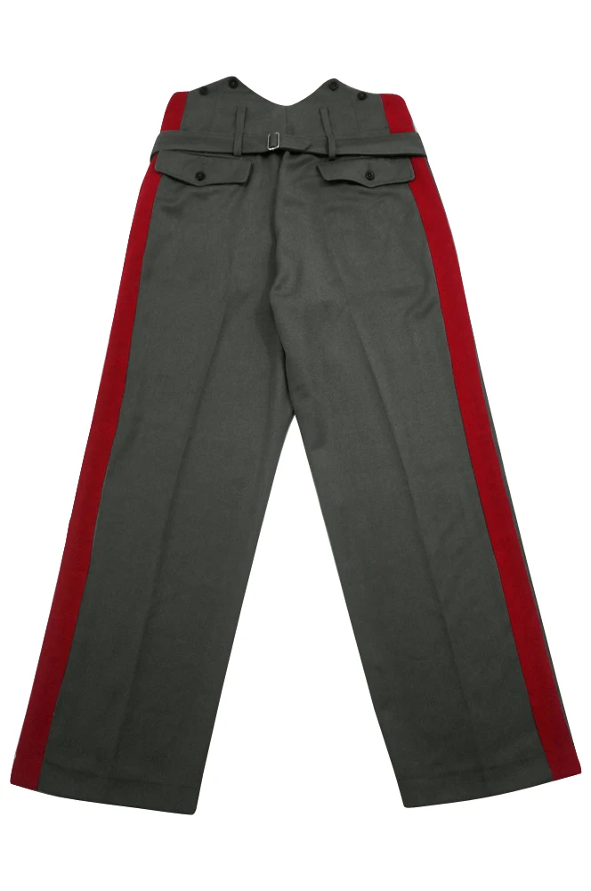 

GUDB-042 WWII German Heer general Stone grey Gabardine straight trousers