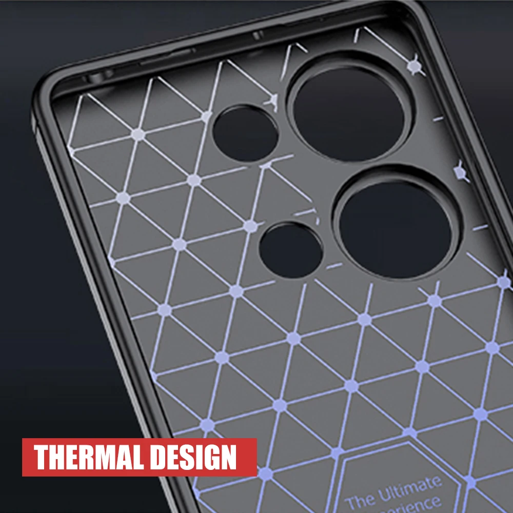 Чехол для Xiaomi Redmi Note 13 Pro 4G с узором Личи кожаный мягкий чехол из ТПУ NOTE13