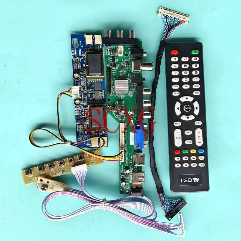 

Плата контроллера дисплея DVB 3663 подходит для CLAA190EA03 CLAA190EA05 Kit 30-контактный LVDS 19 "1280*1024 4-CCFL USB VGA AV RF HDMI-совместимая