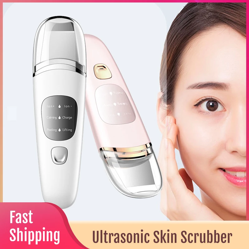 Ultrasonic Cleaner Face Blackhead Remover Peeling Facial Scrubber Skin Care Cleansing Tools 2022 New Arrival