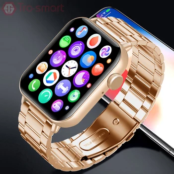 Rose Gold Smart Watch Women Men Smartwatch Bluetooth Call Smart Clock For Android IOS Sport Fitness Tracker Trosmart Brand G89 1