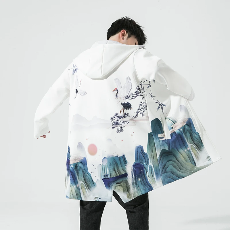 Куртка мужская с капюшоном модная повседневная верхняя одежда ветровка в стиле