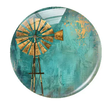 Готический зеленый цветок ручной работы для девочек стеклянный кабошон с