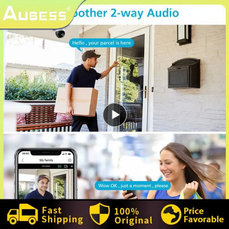 

2.2inches Surveillance Camera Humanoid Recognition 360 Degree Camera Ai Alarm Outdoor Wifi Dome Ip Camera Human Detection