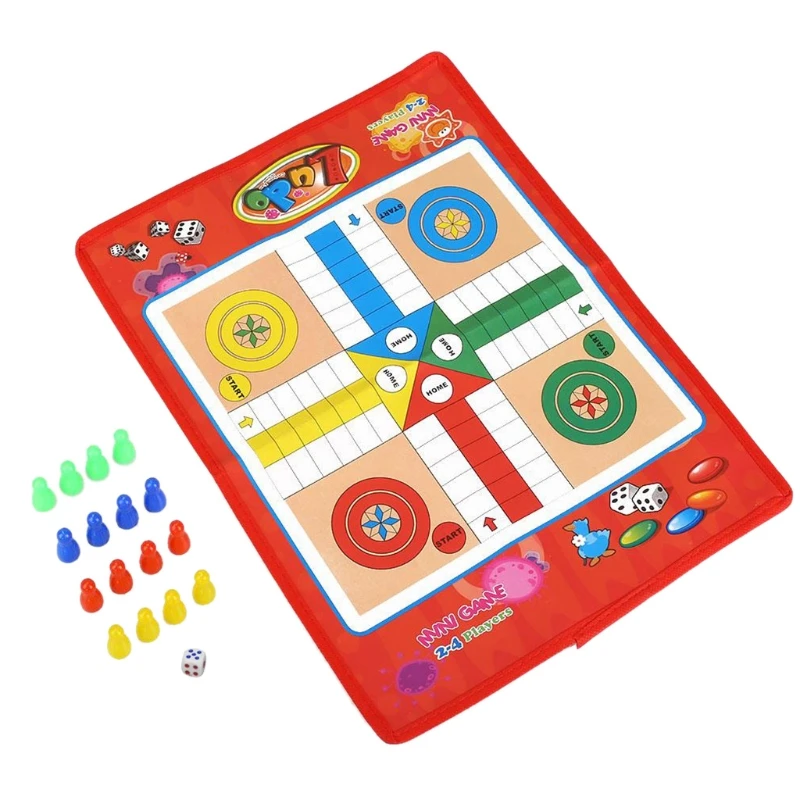 

Flying Chess Carpet Parent-child Game Creeping Non-woven Mat Kids Aeroplane Chess Rug Party Board Game Modern Ludo