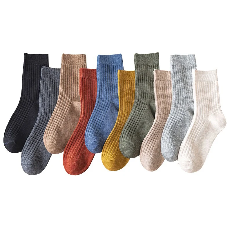 

Socks Women Loose Cotton Solid Colors High Socks Women Soft Breathable Summer Winter High School Girls Socks Women Free Shipping