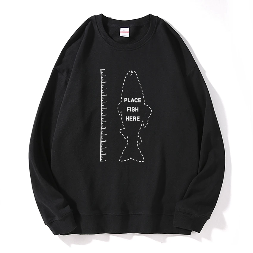 

COSMIC STRING cotton streetwear men hoodies casual cool o-neck sweater fishing print funny men hoodies loose autumn hoodies tops