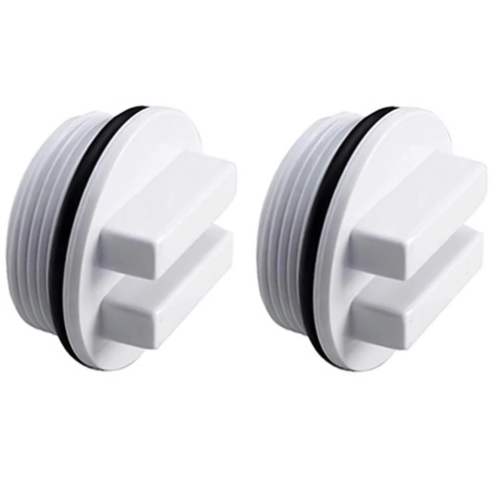 

2pcs Pool Plug Cap For Hayward SP1022C 1-1/2-Inch MIP Universal Cap With O-Ring For Pentair 190030 Drain Plug Winterizing Plug