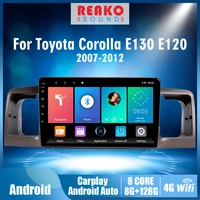 android 4g carplay for toyota corolla e130 e120 2007 2012 2 din car radio multimedia player wifi navigation gps autoradio