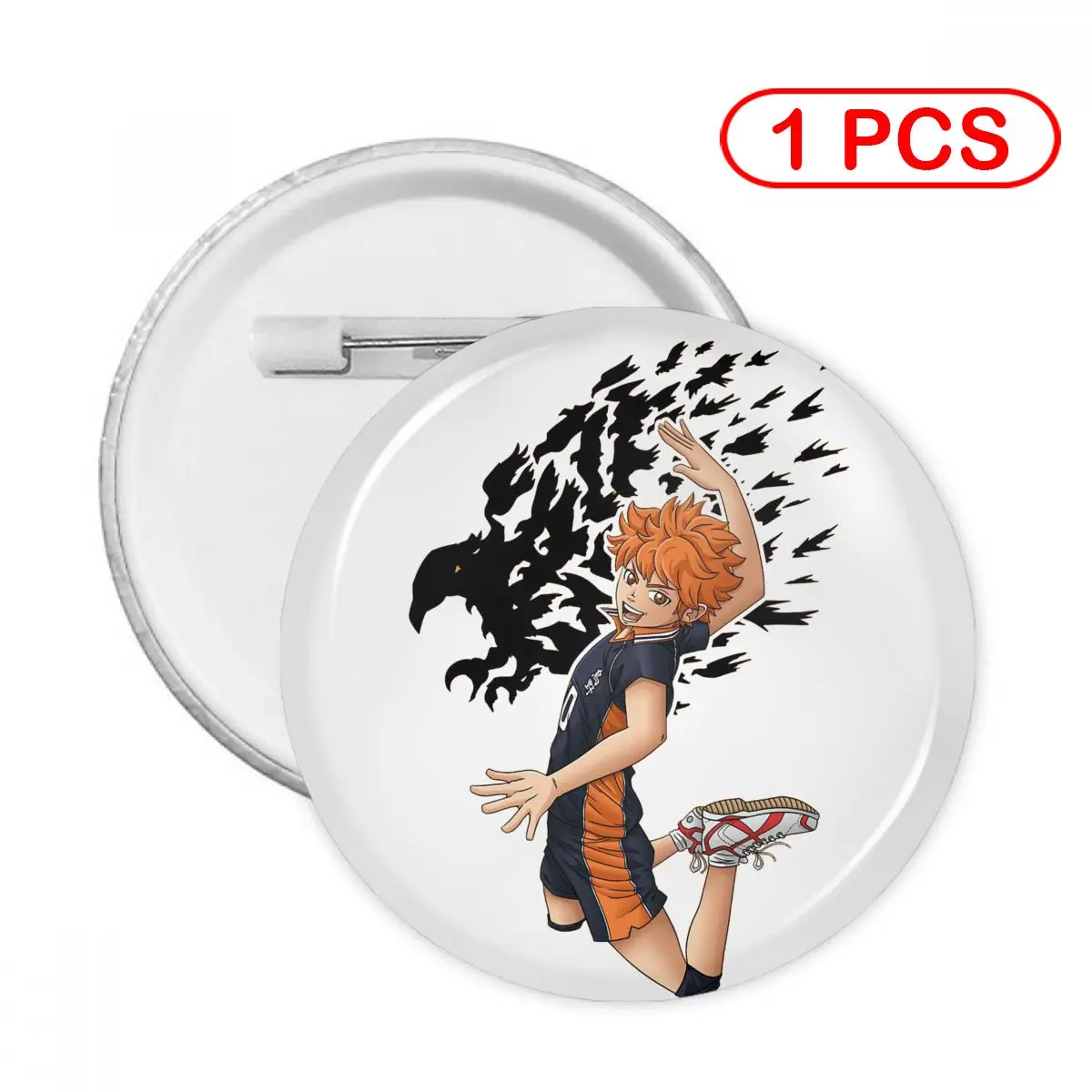 

Haikyuu Volleyball Hinata Fly Pins Creative Brooch Jewelry Decor Metal Pin Badge Girl Child Broche Button Clothes Gift