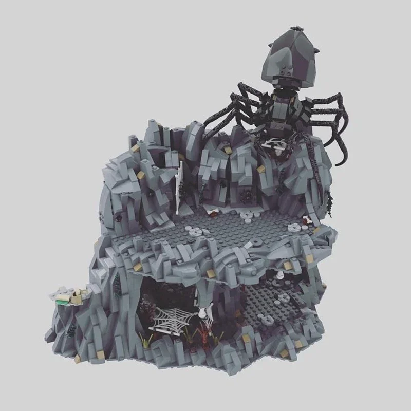 Технологии Кирпичи Moc Строительные блоки Волшебные кольца Фильм Сцена Лоб Модель